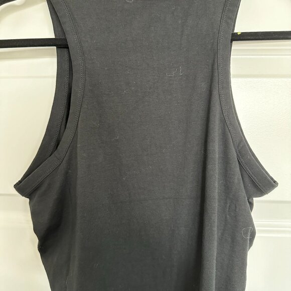 NWT Nasty Gal Racer Against Time Crew Neck Cropped Tank in Black - Picture 3 of 3